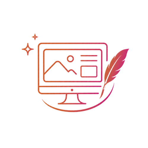 Business-Start 4 Minimalistische Design-Illustration mit Monitor